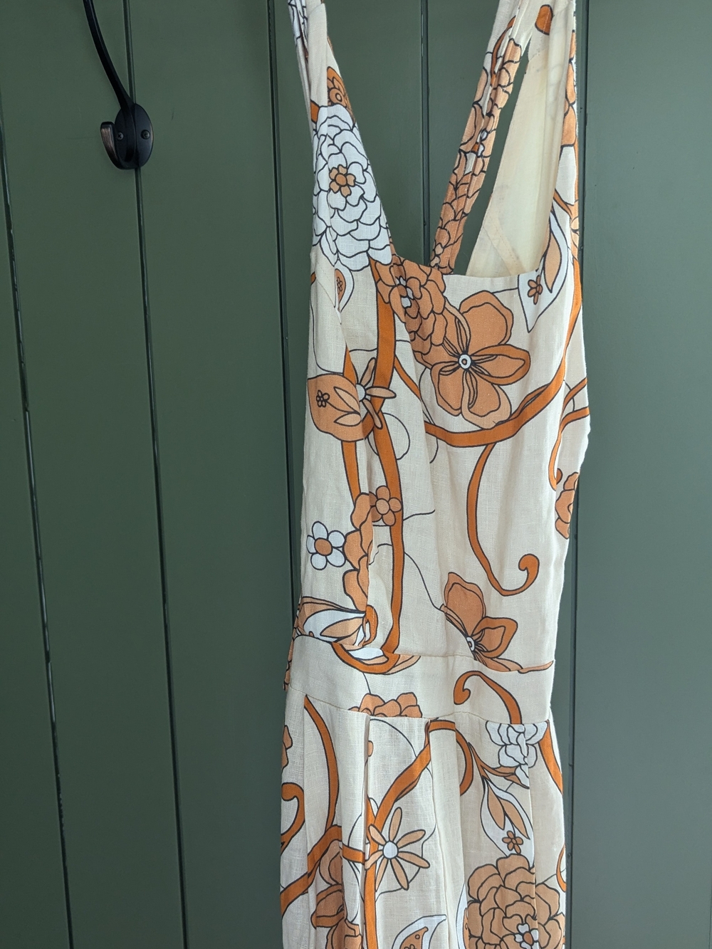 Nicholas Cream and Orange Floral Maxi Dress